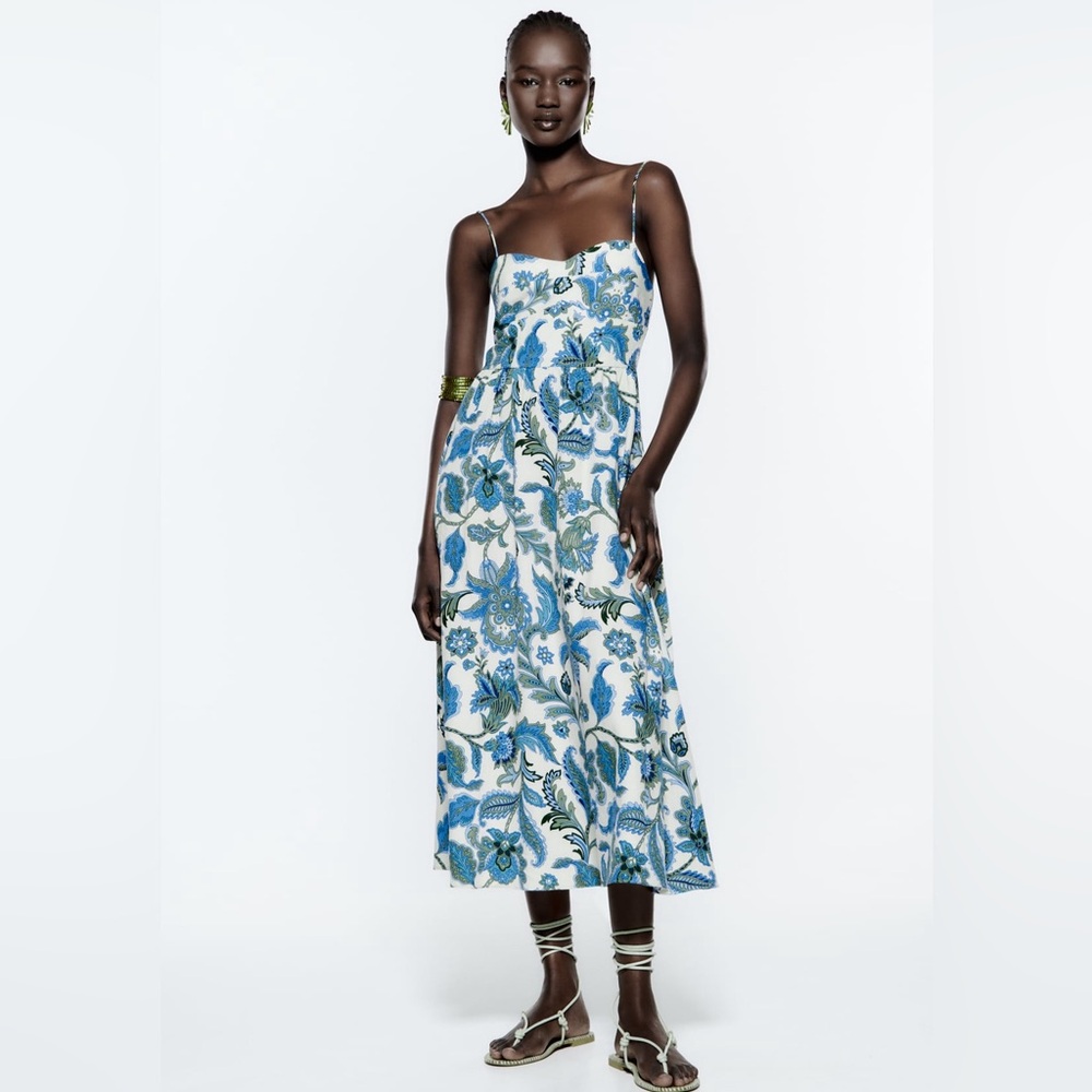 Zara Printed Summer Dress